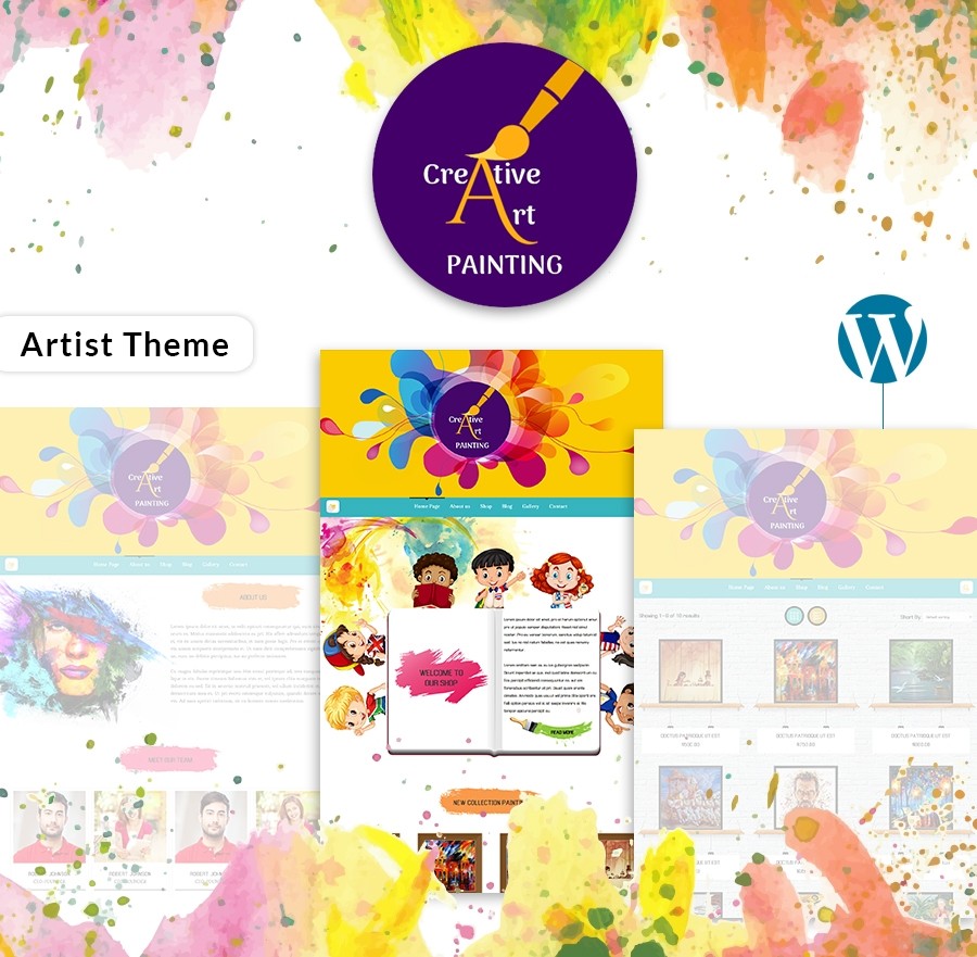 wordpress themes for artists