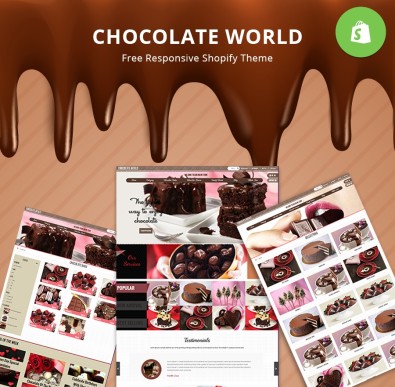 Chocolate World - Food & Beverages SHOPIFY TEMPLATE