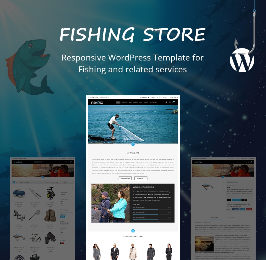 10+ Best Fishing Premium and Free Website Templates